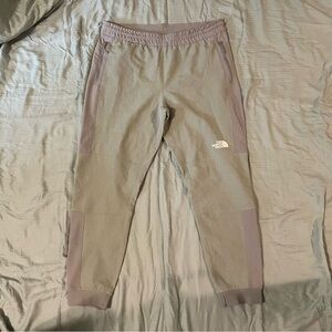 The North Face Gray and Purple Track Pants